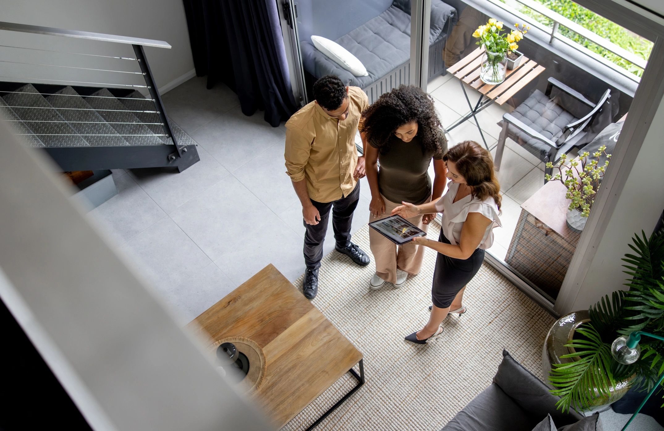 property manager with tenant